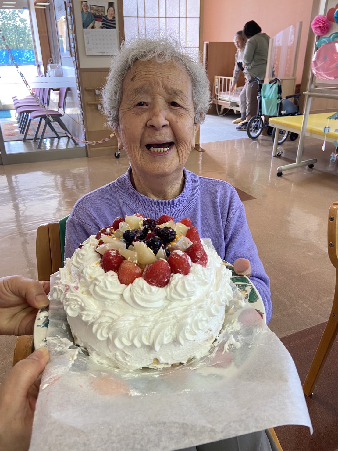 複合型在宅♡M様の９９歳誕生日会♡