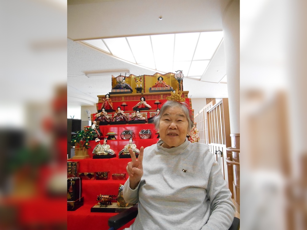 お雛様とピース✌