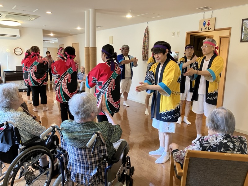 健夏おどり　かざぐるまでお披露目♬